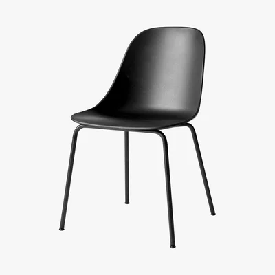 Amara MENU - Harbour Dining Side Chair - Black Steel