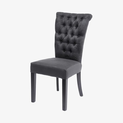 Artisanti Somersby Dark Grey Buttonback Dining Chair