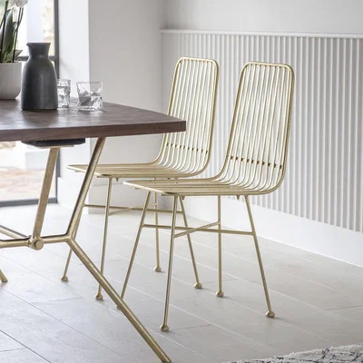 Atkin & Thyme Paloma Metal Dining Chair (Set of 2)