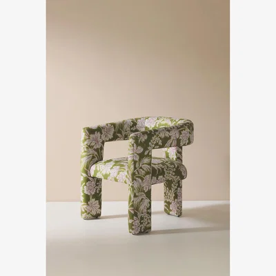 Anthropologie Simone Floral Effie Tripod Dining Chair