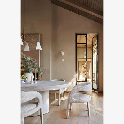 Anthropologie Boucle Hagen Dining Chair