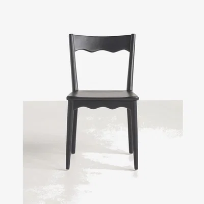 Anthropologie Stella Scalloped Wooden Dining Chair