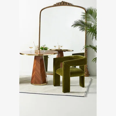 Anthropologie Effie Velvet Tripod Dining Chair