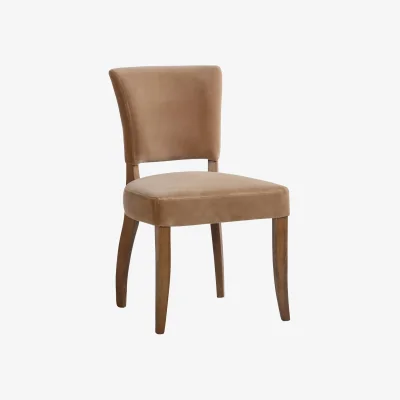 Andrew Martin Frank Dining Chair Velvet Coffee, Chair - Andrew Martin