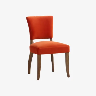 Andrew Martin Frank Dining Chair Orange, Chair - Andrew Martin Velvet