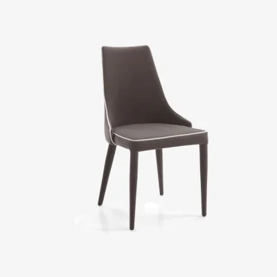 Andrew Martin Saber Dining Chair, Dining Chair, Grey - Andrew Martin Velvet