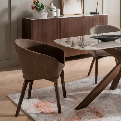 Arighi Bianchi Adriano Dining Chair, Brown