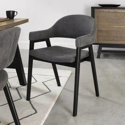 Arighi Bianchi Highgate Peppercorn Armchair, Dark Grey