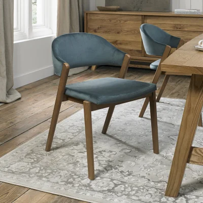 Arighi Bianchi Highgate Rustic Oak Dining Chair, Orange