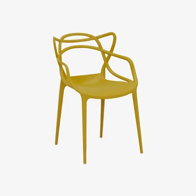 Barker and Stonehouse Kartell Masters Chair, Yellow | Barker & Stonehouse