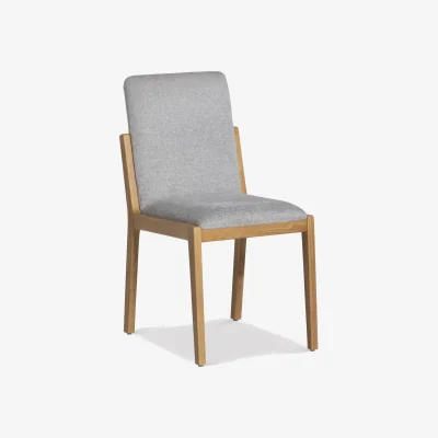Barker and Stonehouse Maddison Upholstered Dining Chair, Grey Fabric | Barker & Stonehouse
