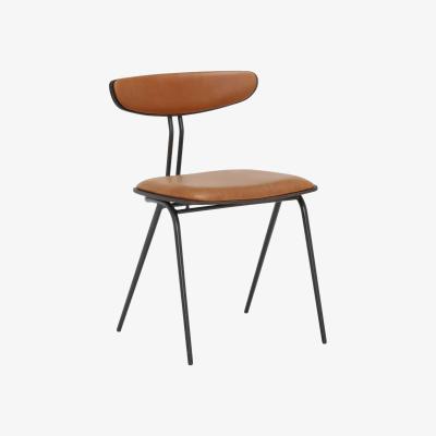 Barker and Stonehouse Kobe Dining Chair, Brown Leather | Barker & Stonehouse