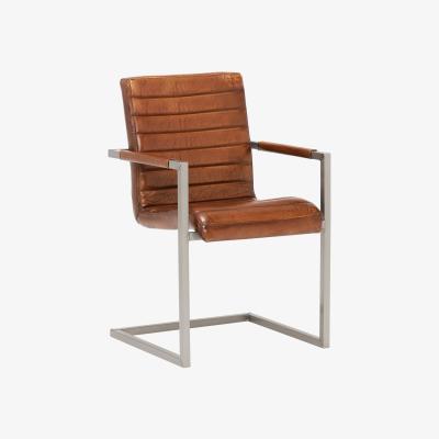 Barker and Stonehouse Brutus Dining Chair with Arms, Brown | Barker & Stonehouse