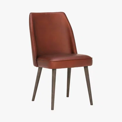 Barker and Stonehouse Gaia Leather Dining Chair, Caramel Café Matt