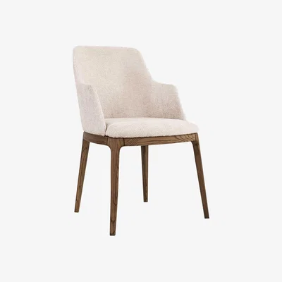 Barker and Stonehouse Pure Furniture Dakota Dining Chair, Neutral Fabric | Barker & Stonehouse