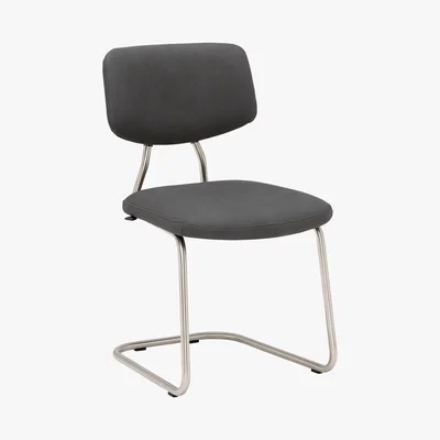 Barker and Stonehouse Denise Chair With Wooden Detail, Stainless Steel