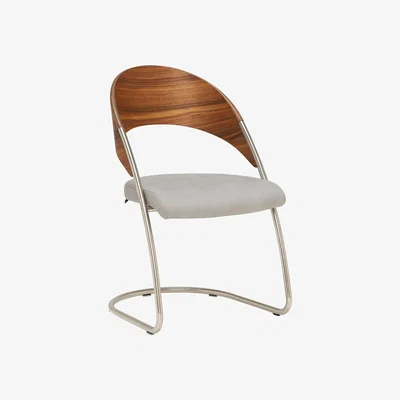Barker and Stonehouse Alexa Dining Chair, Grey Walnut Wood | Barker & Stonehouse