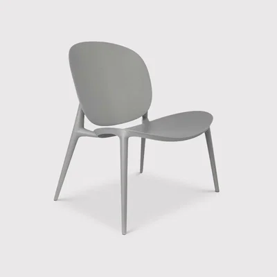 Barker and Stonehouse Kartell Be Bop Lounge Chair, Grey | Barker & Stonehouse