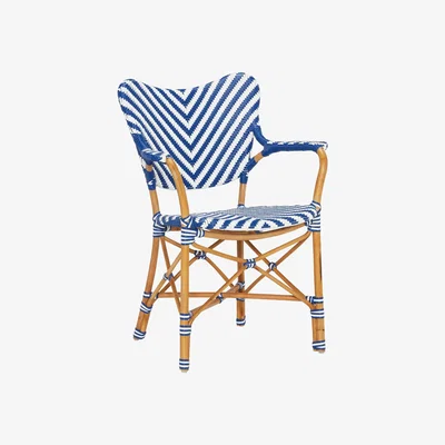 Barker and Stonehouse Keris Arm Dining Chair, Blue | Barker & Stonehouse