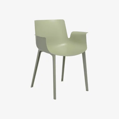 Barker and Stonehouse Kartell Piuma Dining Chair, Green | Barker & Stonehouse