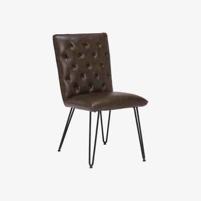Barker and Stonehouse Smyth Upholstered Dining Chair, Brown | Barker & Stonehouse