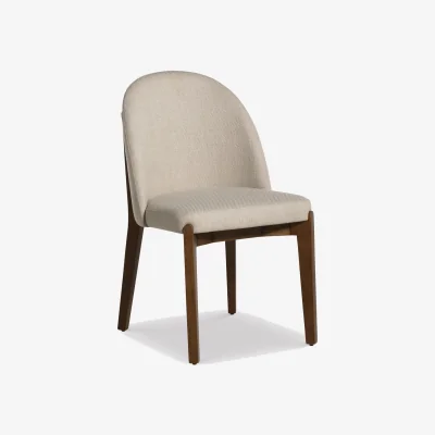 Barker and Stonehouse Sumida Dining Chair - Solid Wood Walnut Finish, Neutral | Barker & Stonehouse