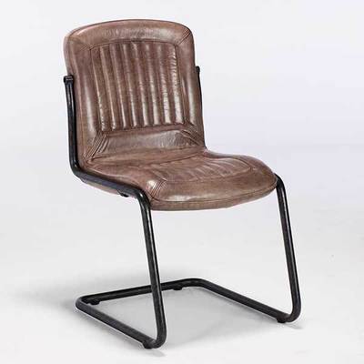 Barker and Stonehouse Irving Leather Dining Chair, Brown