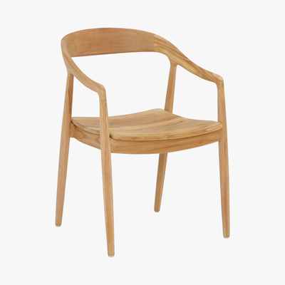Barker and Stonehouse Semeru Teak Dining Chair with Arms