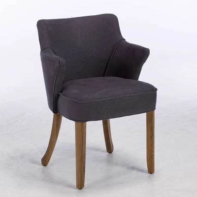 Barker and Stonehouse Timothy Oulton Lannister Linen Dining Chair, Graphite