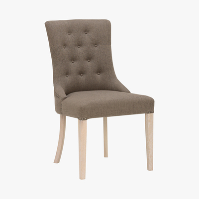 Barker and Stonehouse Charente Upholstered Arm Chair, Chalk Oak