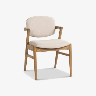 Barker and Stonehouse Fleming Dining Chair, Neutral Fabric | Barker & Stonehouse
