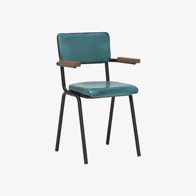 Barker and Stonehouse Twyford Dining Chair With Arms, Blue | Barker & Stonehouse