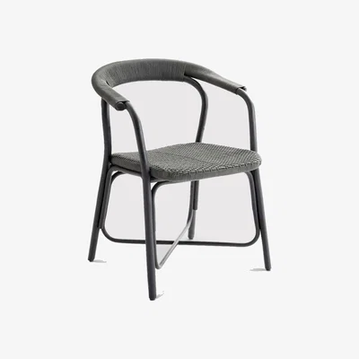 Barker and Stonehouse Cane Line Noble Indoor Armchair, Black | Barker & Stonehouse