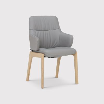 Barker and Stonehouse Stressless Mint Large Low Back D100 Dining Chair With Arms, Green | Barker & Stonehouse
