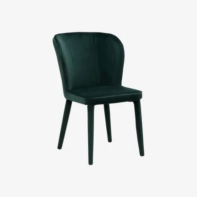 Barker and Stonehouse Newell Velvet Dining Chair, Green | Barker & Stonehouse