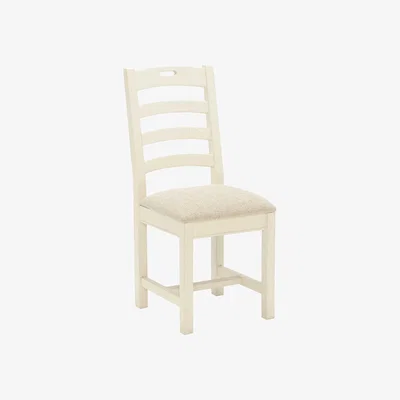 Barker and Stonehouse Carisbrooke Dining Chair with Square Legs & Fabric Seat, Neutral Pine Wood | Barker & Stonehouse