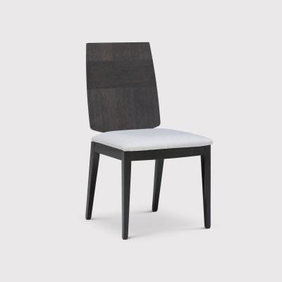 Barker and Stonehouse Borgia Mondiana Dining Chair With Fabric Seat, Grey | Barker & Stonehouse
