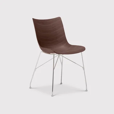 Barker and Stonehouse Kartell Smartwood Dining Chair, Brown | Barker & Stonehouse