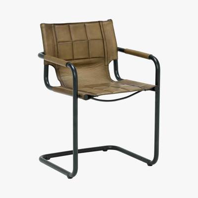 Barker and Stonehouse Teo Leather Dining Chair