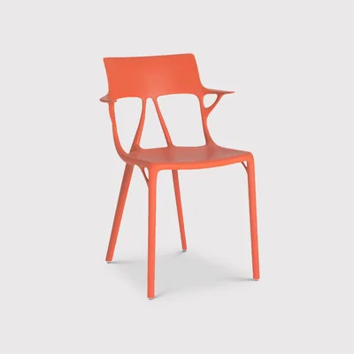 Barker and Stonehouse Kartell Ai Dining Chair, Orange | Barker & Stonehouse