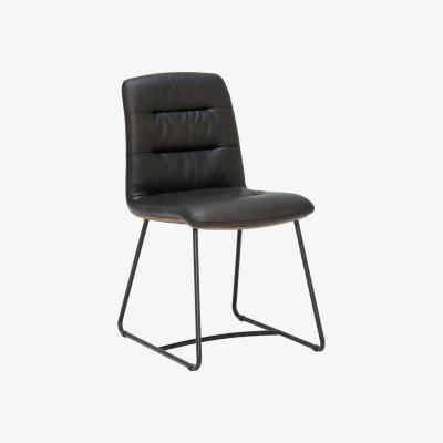 Barker and Stonehouse Harley Dining Chair - Brown - Leather - Plain - W48 x D60 x H85cm - Barker &amp; Stonehouse