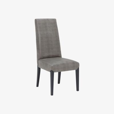 Barker and Stonehouse Virgilia Dining Chair, Grey Leather | Barker & Stonehouse