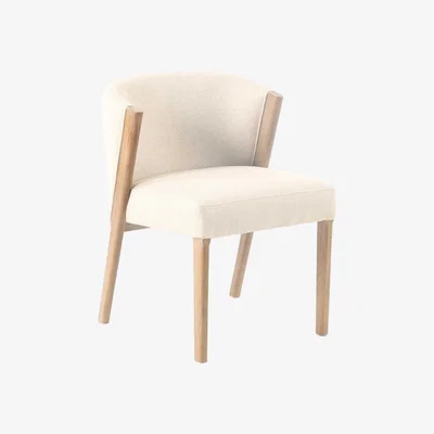 Barker and Stonehouse Hollis Dining Chair, Neutral Fabric | Barker & Stonehouse
