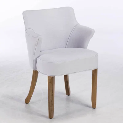 Barker and Stonehouse Timothy Oulton Lannister Linen Dining Chair, Ash