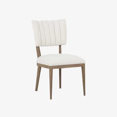 Barker and Stonehouse Mariposa Dining Chair W51x60x91, White Oak | Barker & Stonehouse