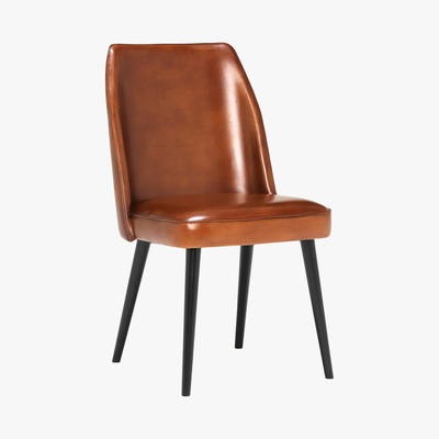 Barker and Stonehouse Gaia Vintage Leather Dining Chair, Brown