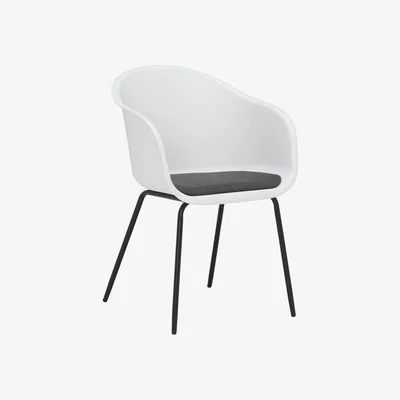 Barker and Stonehouse Leon Dining Chair, White | Barker & Stonehouse