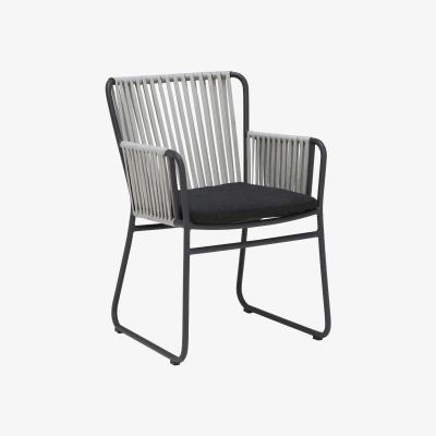 Barker and Stonehouse Duke Dining Armchair, Grey | Barker & Stonehouse