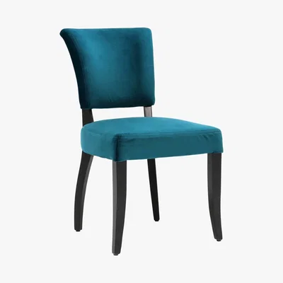 Barker and Stonehouse Timothy Oulton Mimi Velvet Dining Chair, Teal