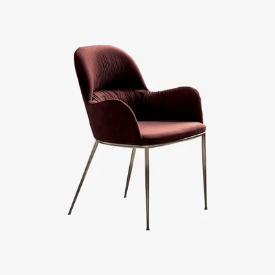 Barker and Stonehouse Bontempi Queen Dining Chair, Red Velvet | Barker & Stonehouse